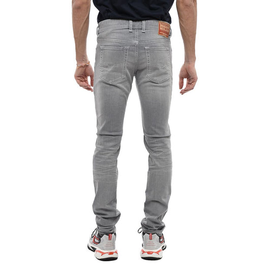Diesel Gray Cotton Jeans Denim