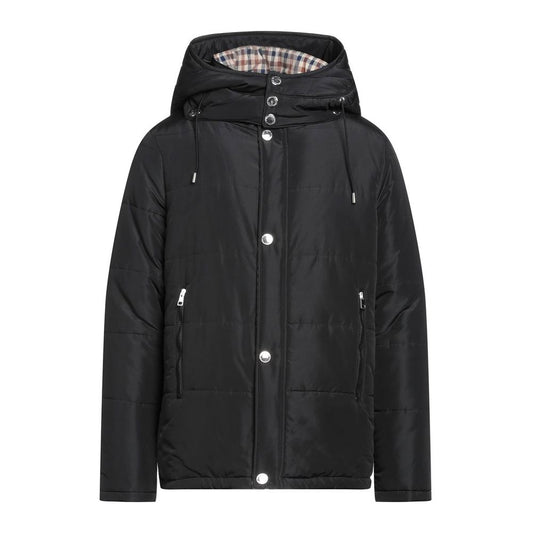 Aquascutum Black Polyamide Men's Jacket