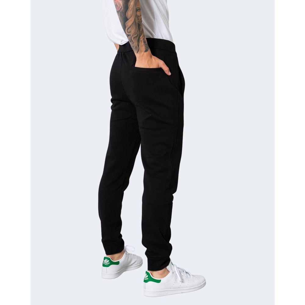 Armani Exchange Black Cotton Joggers Workout Pant