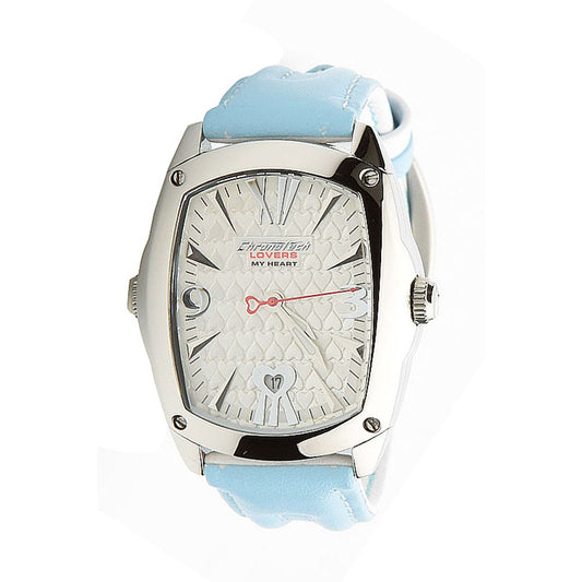 Chronotech Blue Leather Dress Watch