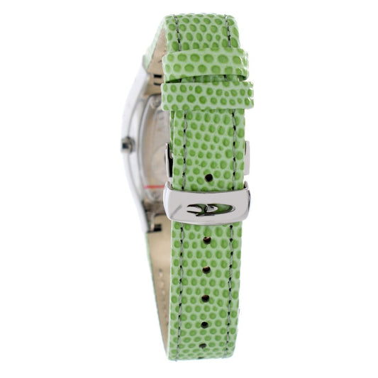 Chronotech Green Leather Dress Watch