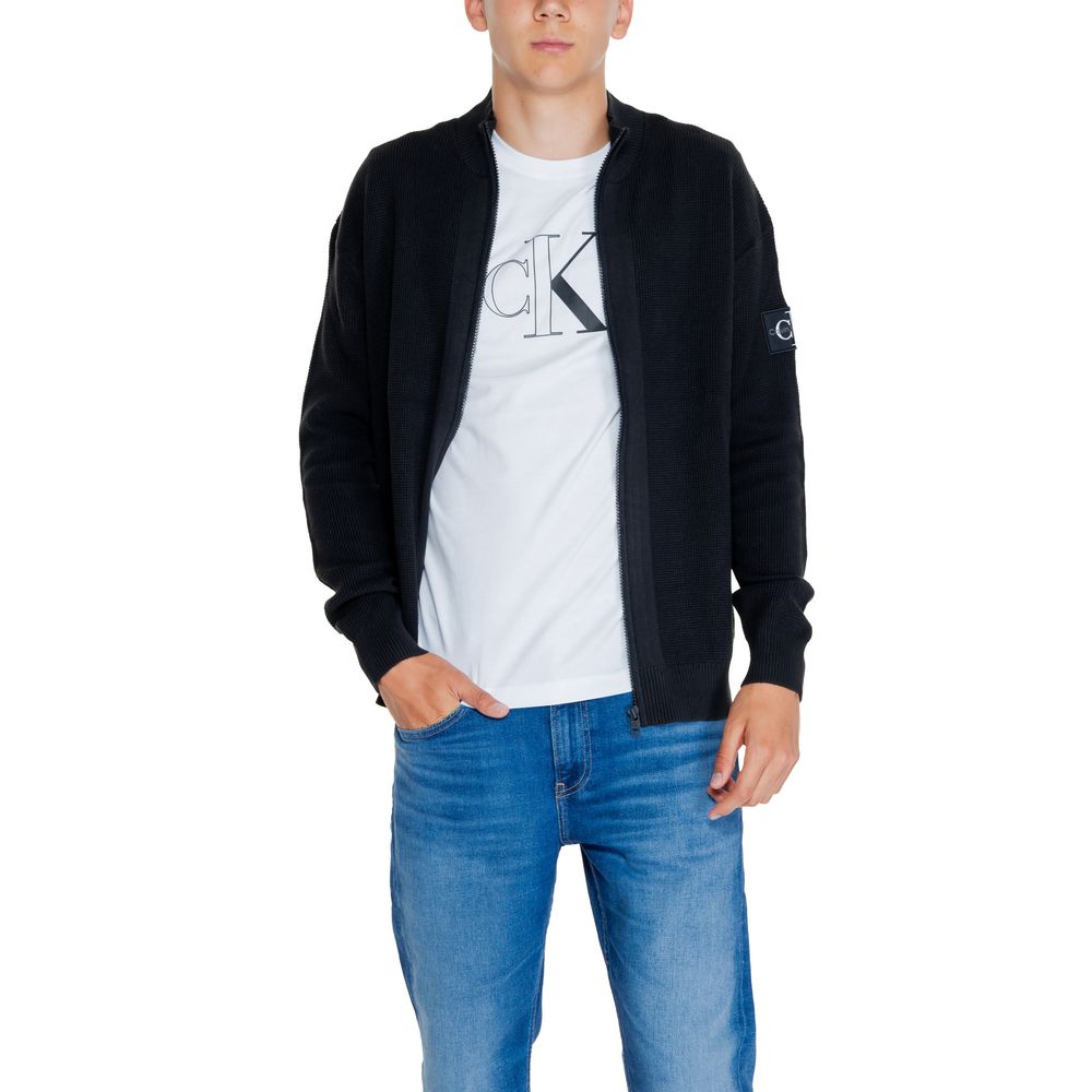 Calvin Klein Jeans Black Recycled Cotton Cardigan