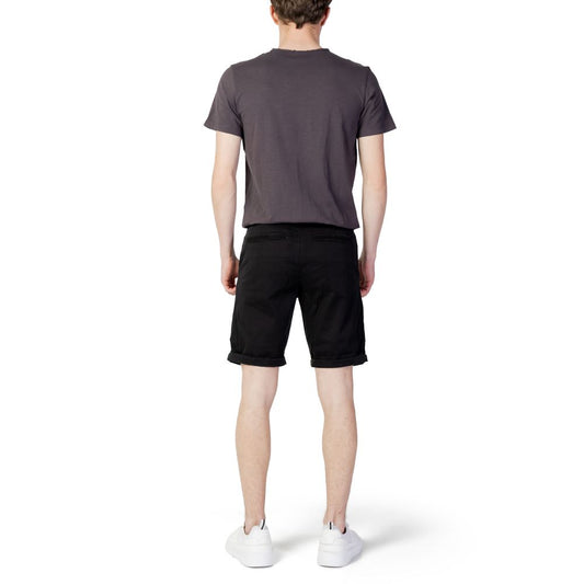 Jack Jones Black Cotton Knee Length