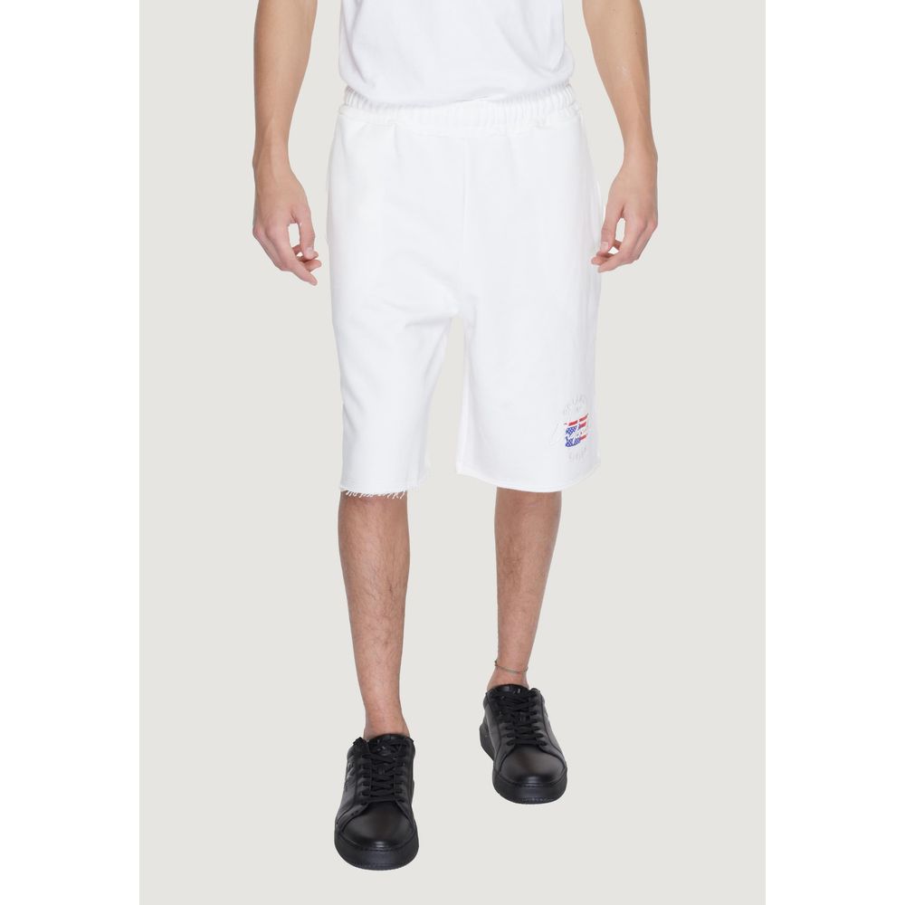 Underclub White Cotton Bermuda Shorts