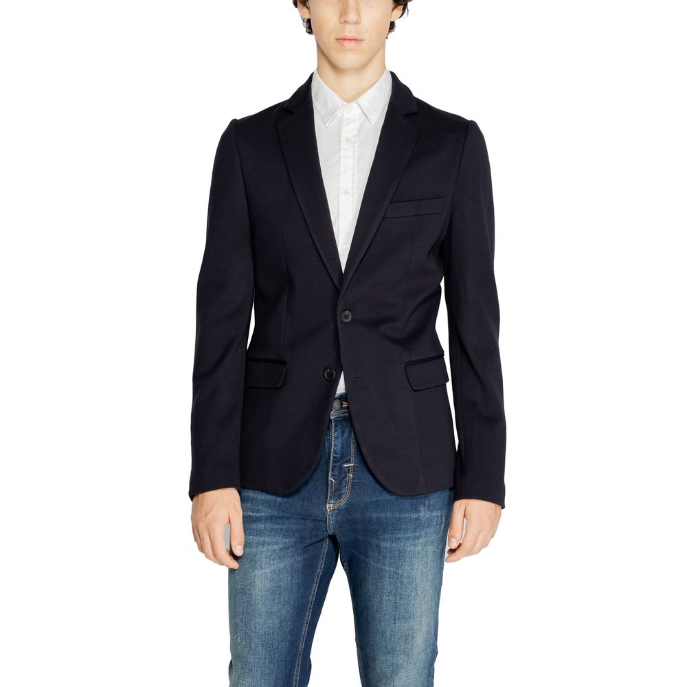 Antony Morato Blue Viscose Blazer