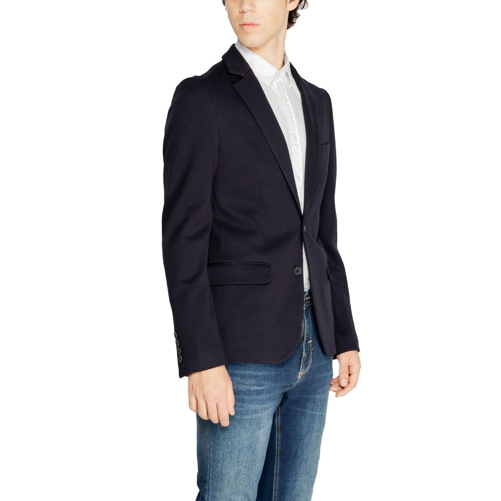 Antony Morato Blue Viscose Blazer