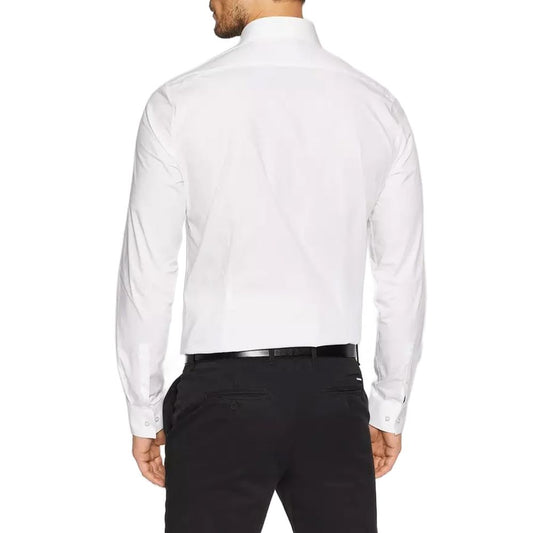 Calvin Klein White Cotton Dress Shirt