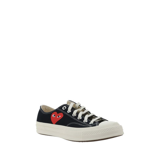 Comme Des Garçons Play x Converse Black Rubber Low Top Sneakers