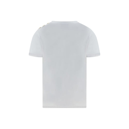 Balmain White Cotton T-Shirt