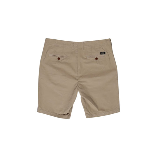Superdry Beige Cotton Bermuda Shorts