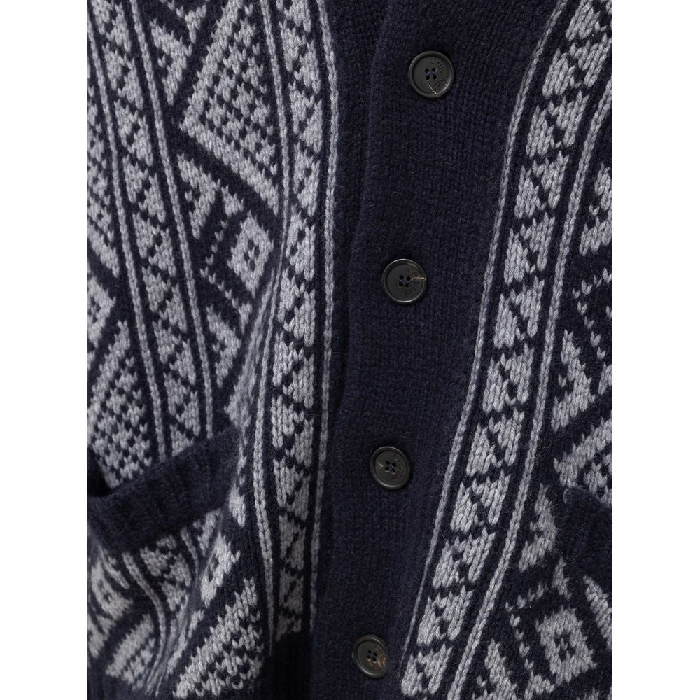 Cruciani Multicolor Cashmere Cardigan
