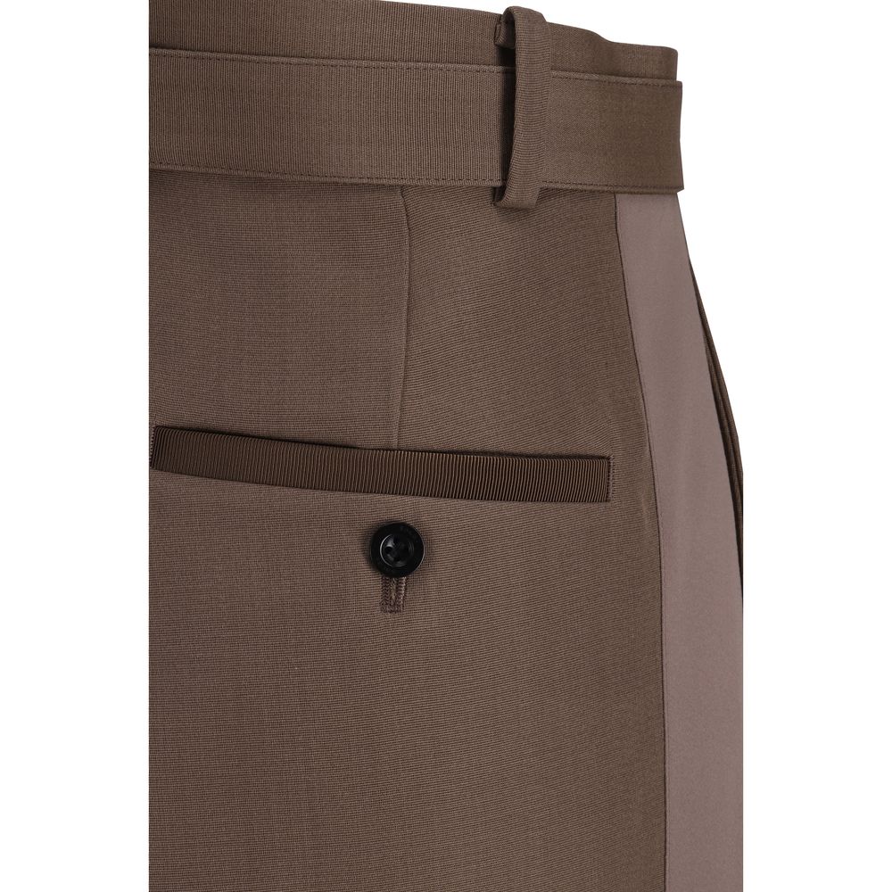 Sacai Double-faced Silk Cotton Pants