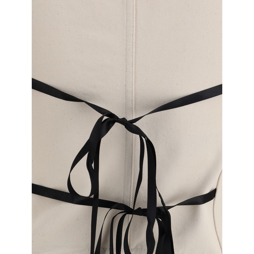 PINKO Cream Cotton Top