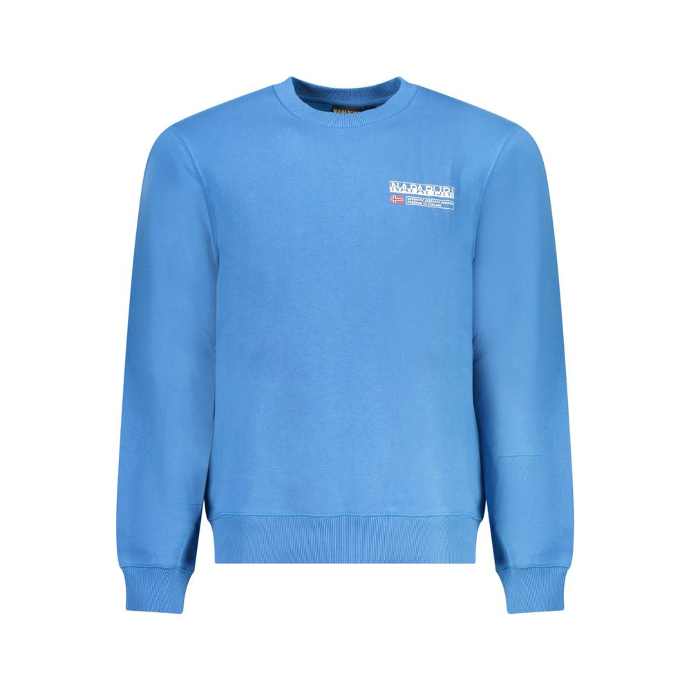 Napapijri Blue Cotton Men Sweater