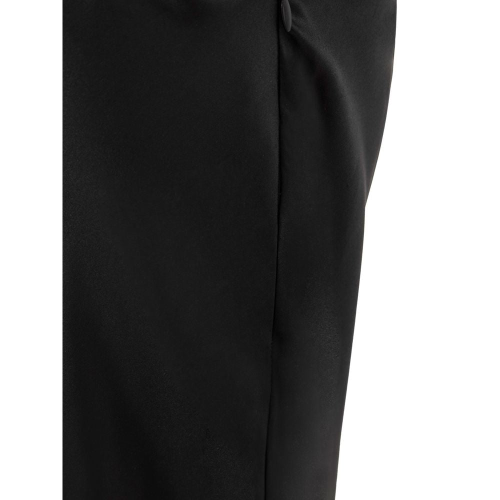 Retrofête Black Silk Dress