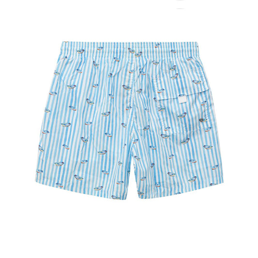 Canali Blue Polyester Swim Shorts