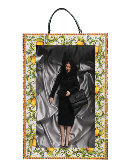 Dolce & Gabbana Black Dress Ceramic Porcelain Fashion Leather Sicily Dolls