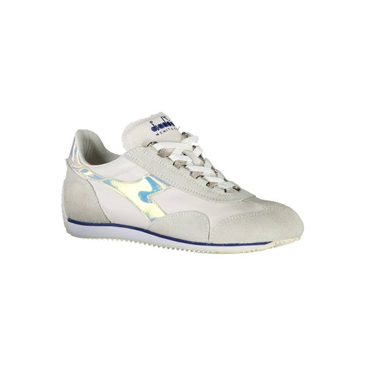 Diadora White Fabric Sneaker