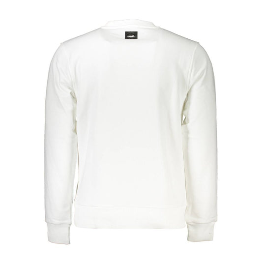 Cavalli Class White Cotton Men Sweater