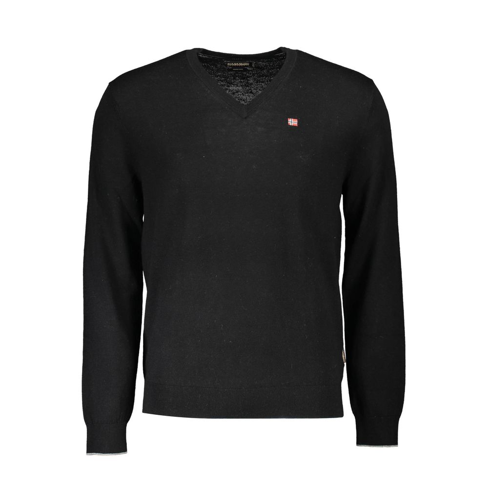 Napapijri Black Wool Sweater
