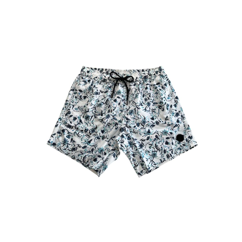 Trussardi Beachwear White Polyester Swimwear