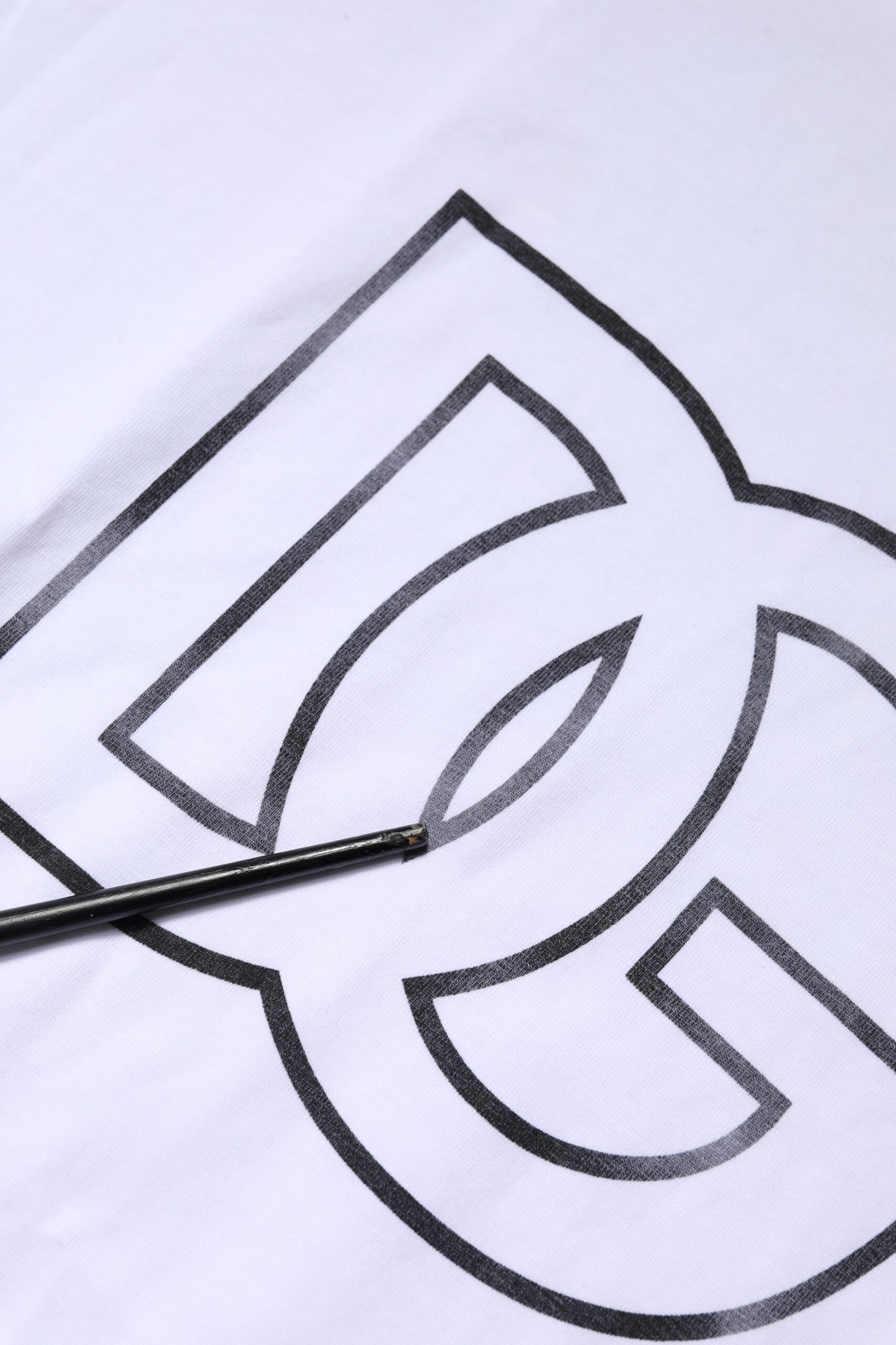 Dolce & Gabbana White DG Logo Print Short Sleeves T-shirt