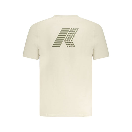 K-WAY Beige Cotton Men T-Shirt