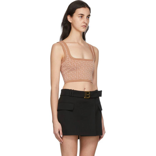 Balmain Beige Wool Women Top