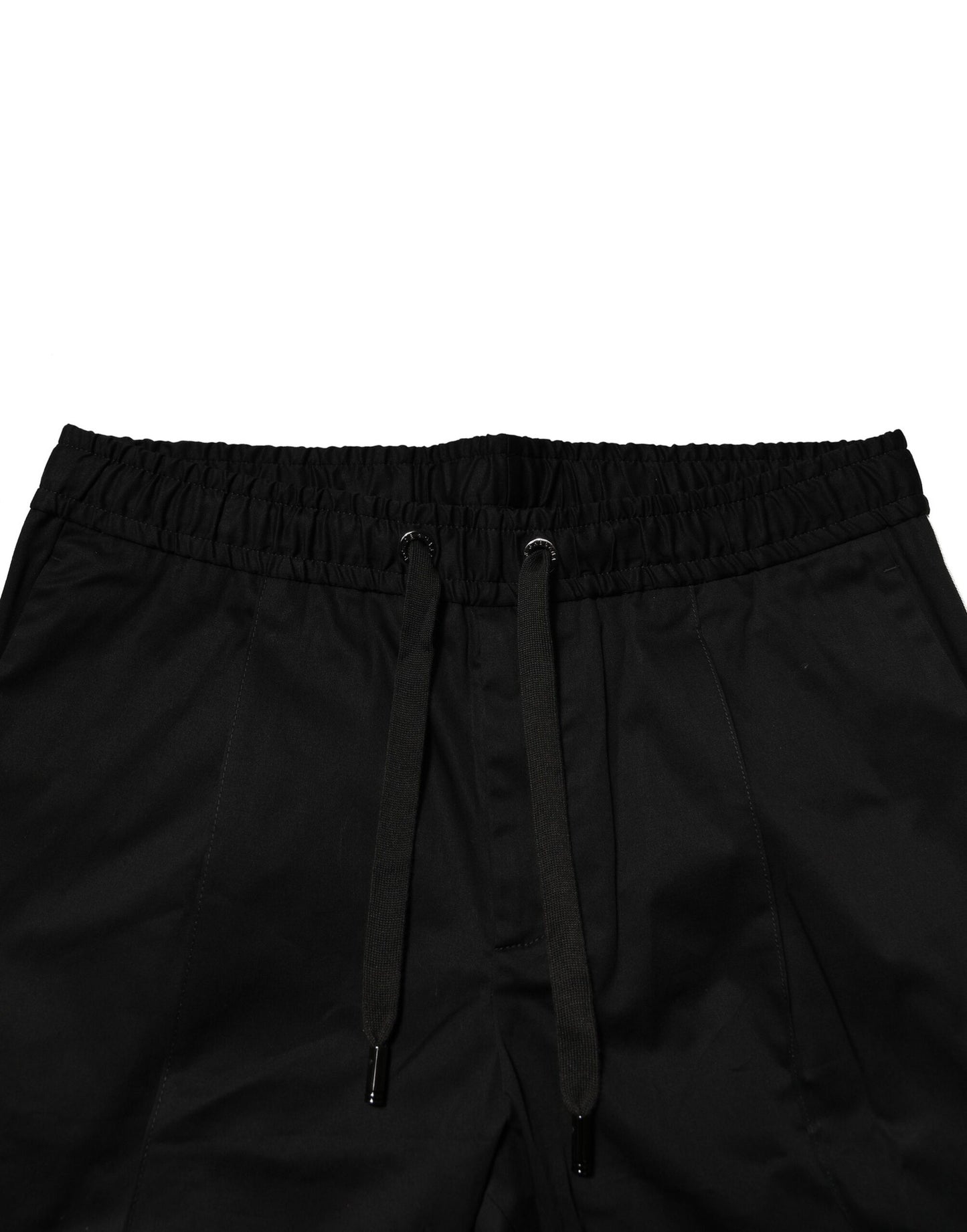 Dolce & Gabbana Black Cotton Mid Waist Jogger Pants