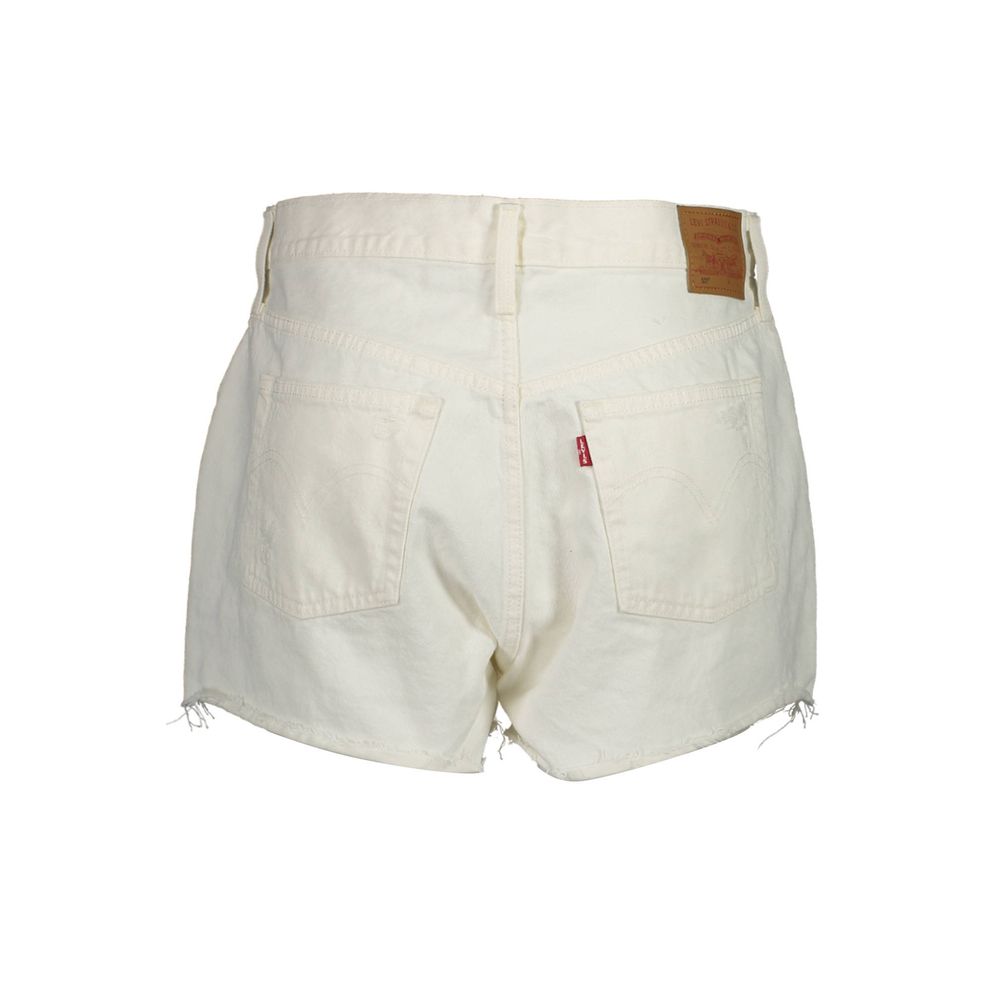 Levi's White Cotton Women's Shorts