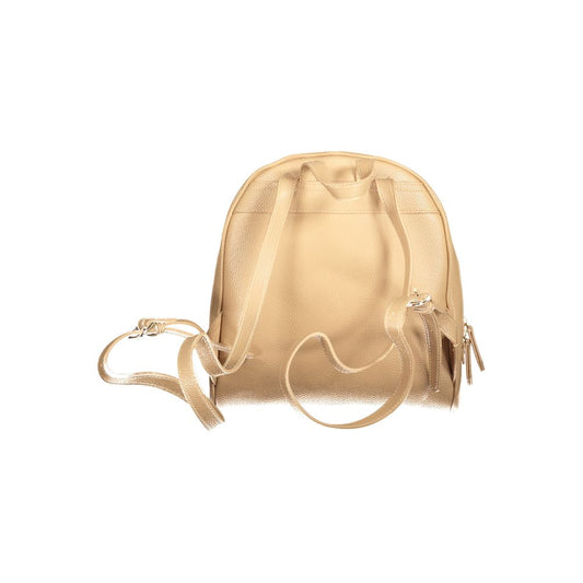 Mario Valentino Beige Polyurethane Women Backpack