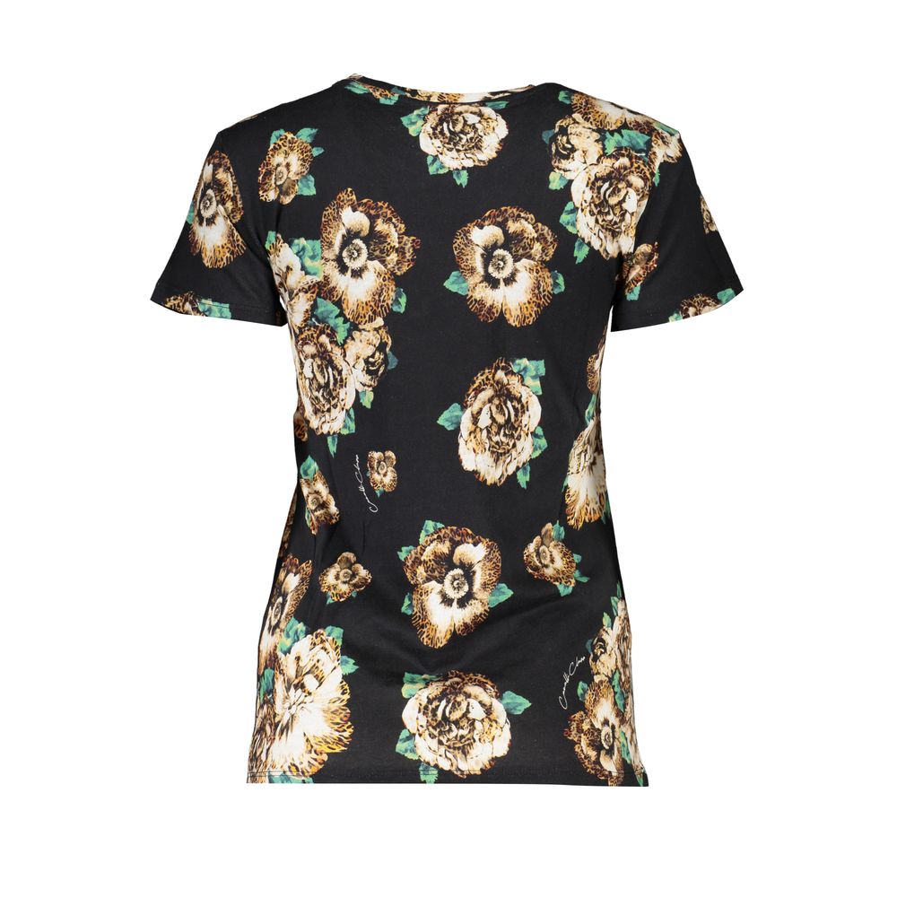 Cavalli Class Black Cotton Women T-Shirt