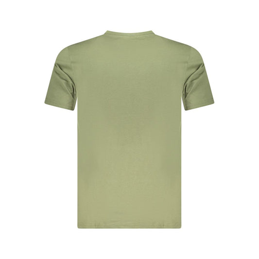 Cavalli Class Green Cotton Men T-Shirt