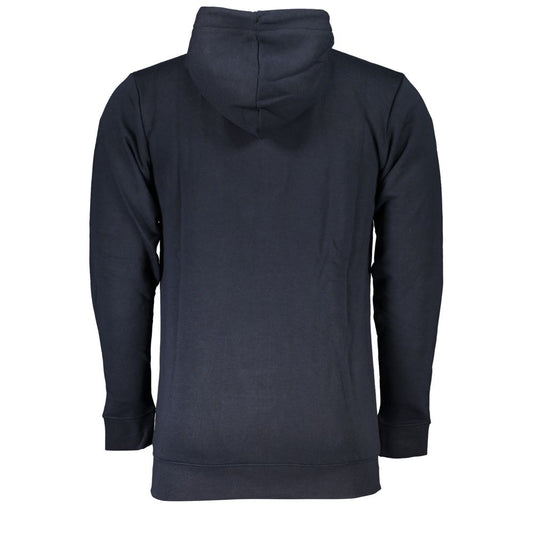 Cavalli Class Blue Cotton Men's Sweater Hoodie