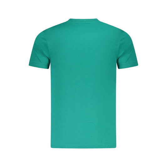 Cavalli Class Green Cotton Men T-Shirt