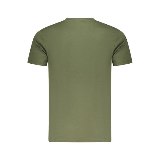 Cavalli Class Green Cotton Men T-Shirt