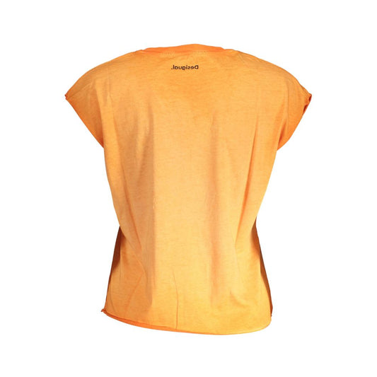 Desigual Orange Cotton T-Shirt