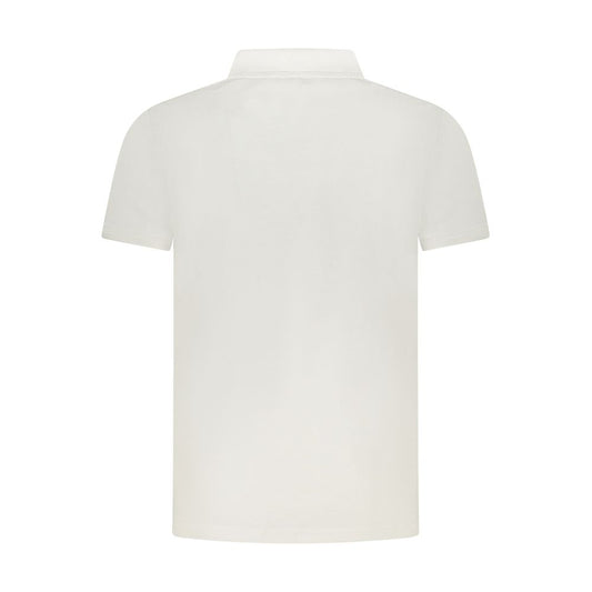 Cavalli Class White Cotton Men Polo Shirt