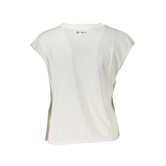 Desigual White Cotton T-Shirt