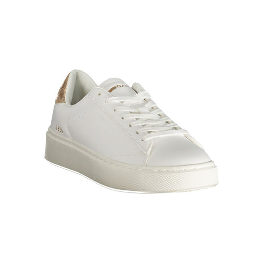 Gas White Polyester Women Sneaker