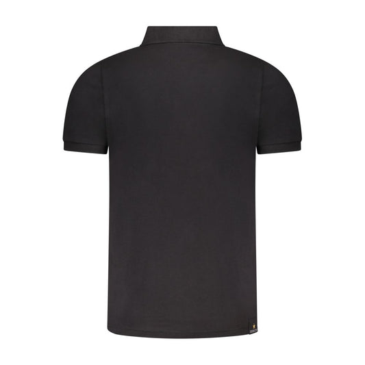 Accademia Militare Black Cotton Men Polo-Shirt