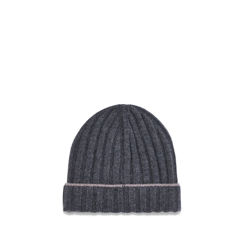 Brunello Cucinelli Gray Cashmere Beanie