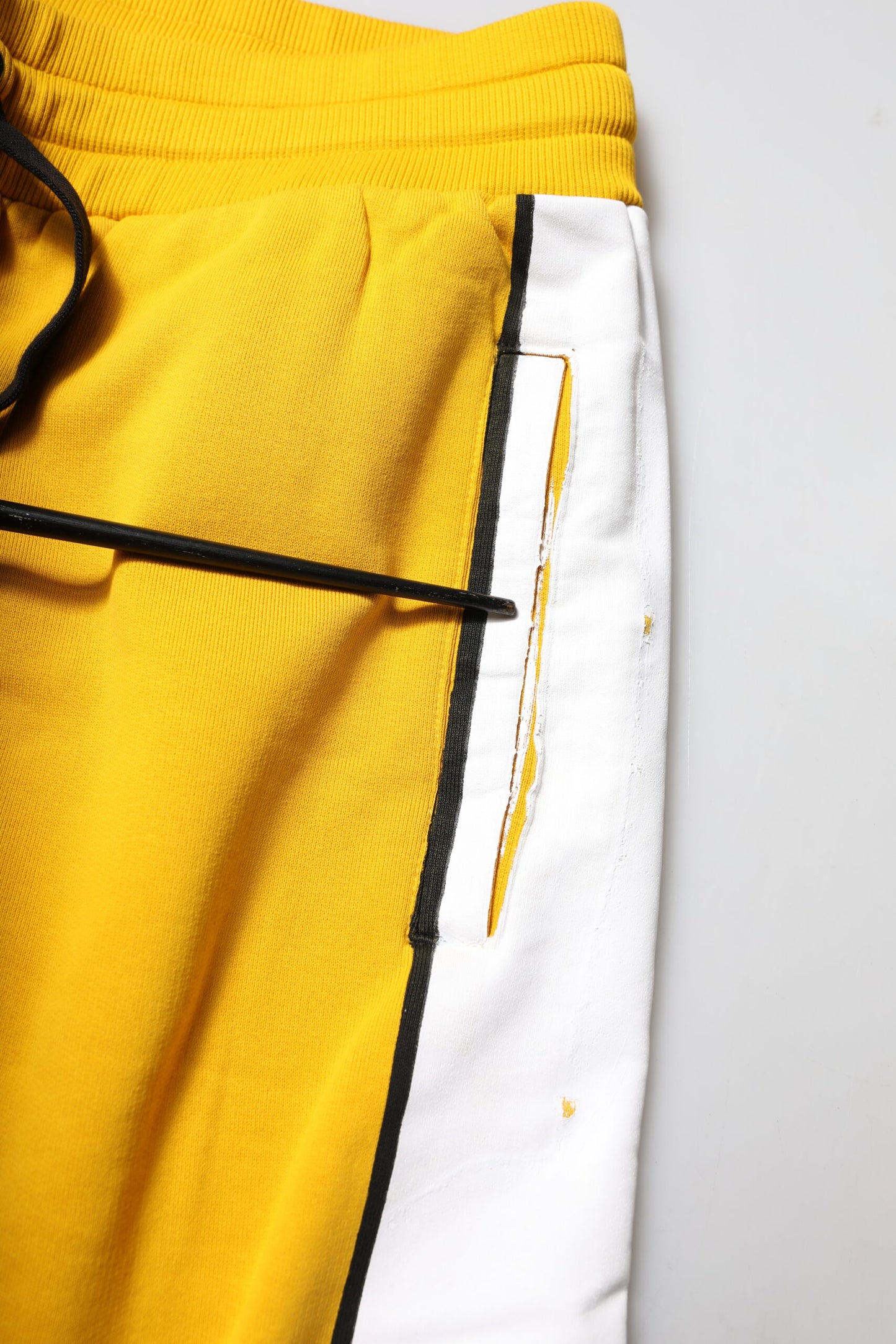 Dolce & Gabbana Yellow Cotton Print Jogger Sweatpants Pants