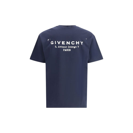 Givenchy Blue Cotton T-Shirt