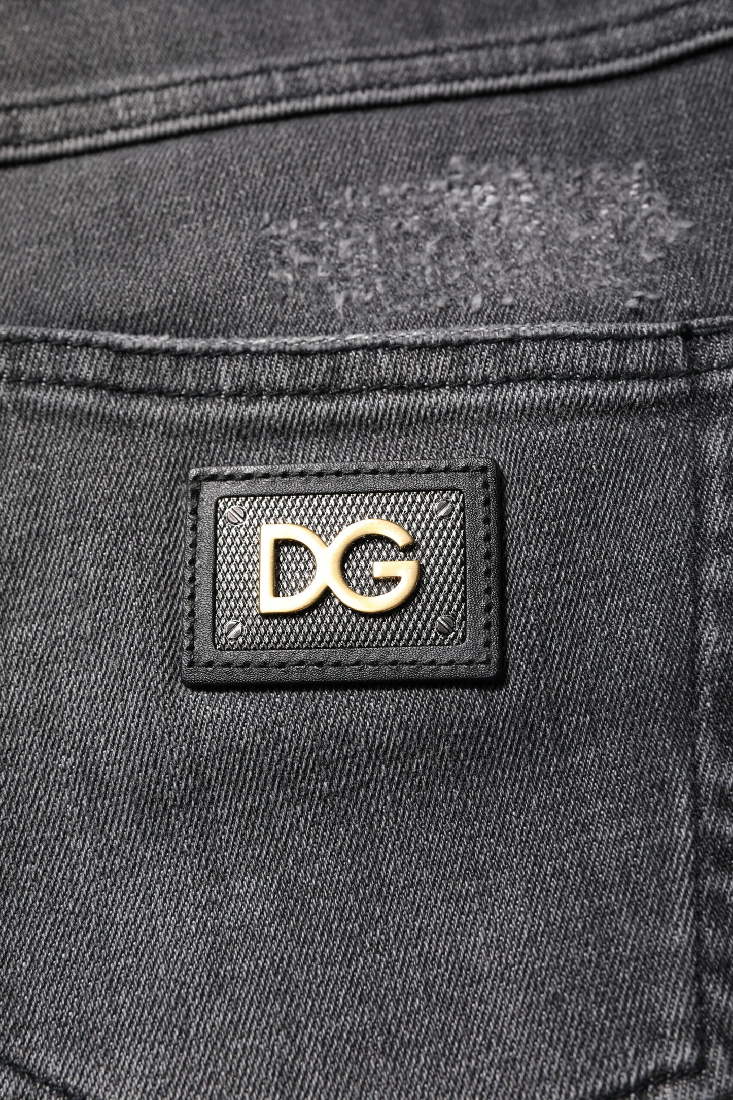 Dolce & Gabbana Dark Gray AUDREY Cotton Skinny Denim Jeans