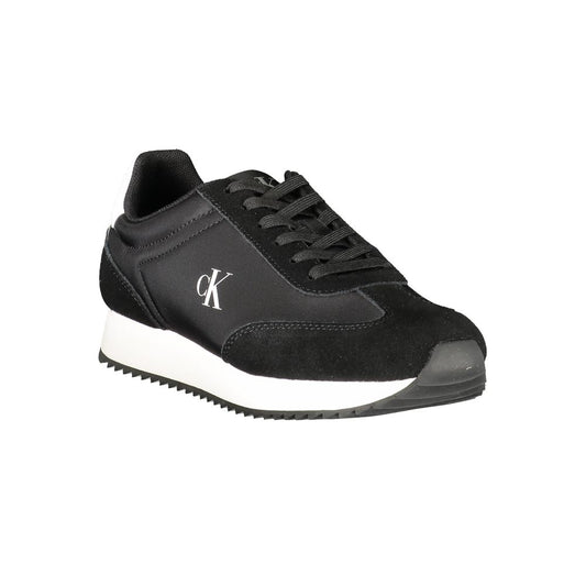 Calvin Klein Black Leather Women Sneaker