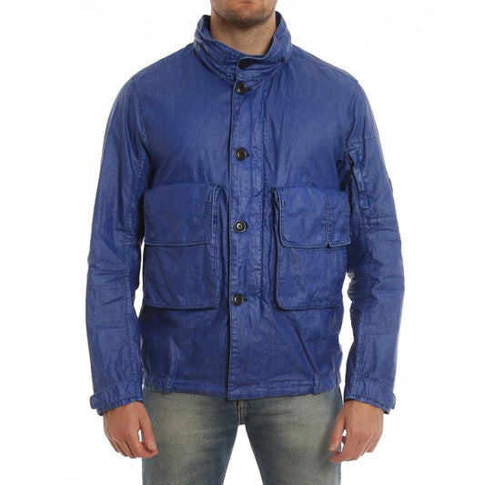 C.P. Company Blue Linen Shell Jacket