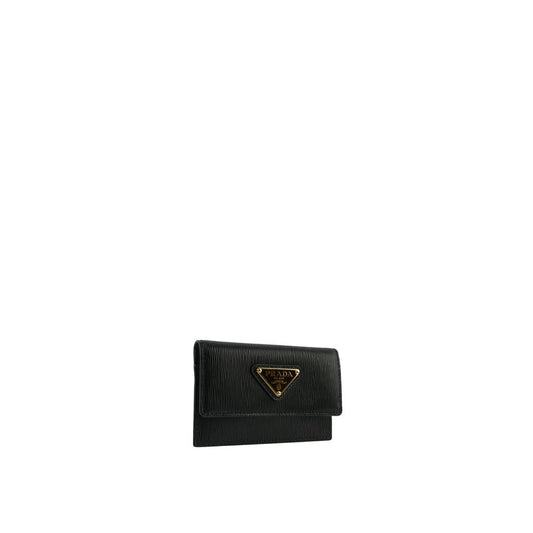 Prada Black Calfskin Cardholder