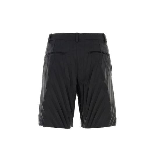 Valentino Black Nylon Bermuda Shorts