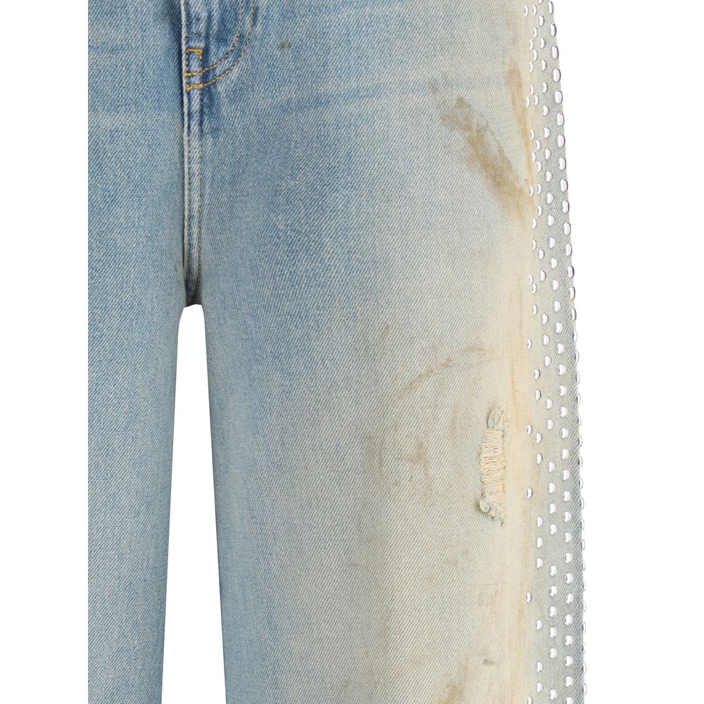 Golden Goose Blue Cotton Boyfriend Jeans